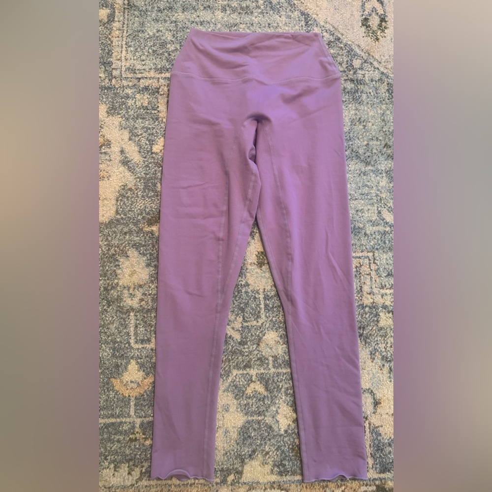 SET Active limited edition lavender leggings! Full length with ruffled detail.